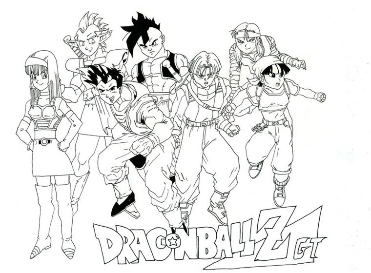 Facile Dragon Ball Gt – Coloriage Dragon Ball Z avec Coloriage Trunks Du Futur