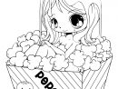 Fille Popcorn Yampuff - Coloriage Kawaii - Coloriages Pour tout Coloriage Kawaii A Imprimer