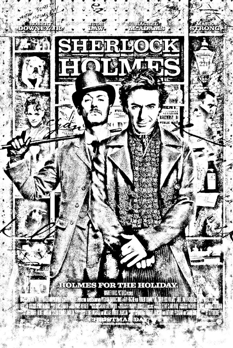 Film Sherlock Holmes – Films Célèbres – Coloriages tout Dessin De Sherlock Holmes