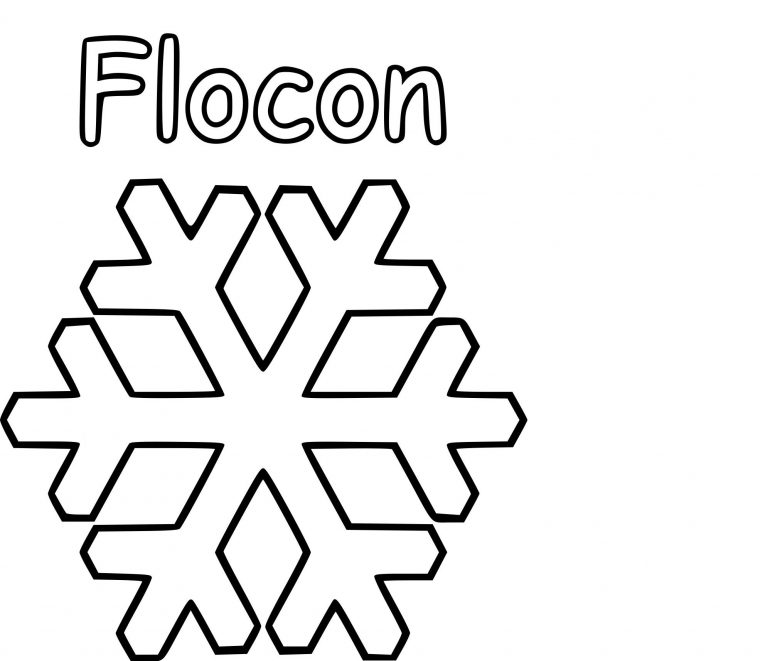 Flocon De Neige À Imprimer – Dessin.site Concernant Flocon à Flocon À Colorier