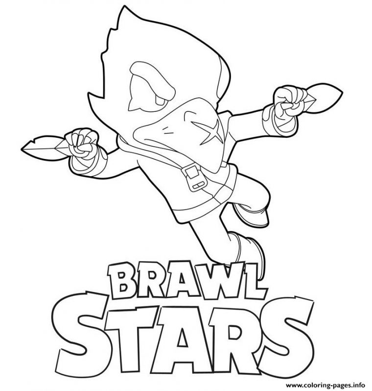 Flying Crow Brawl Stars Coloring Pages Printable encequiconcerne Coloriage Brawl Stars