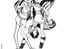 Frankie Stein And Clawdeen Wolf Coloring Page | Monster dedans Monster High Jeux De Coloriage