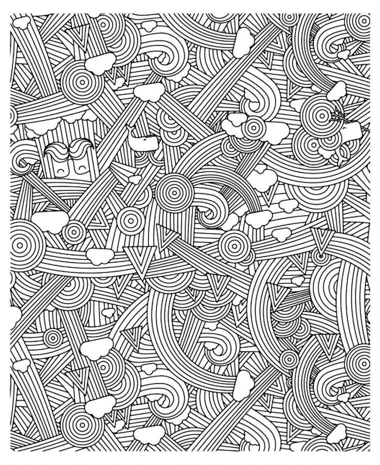 Free Coloring Page «Coloring-Adult-Zen-Anti-Stress-To tout Coloriage Anti Stress Adulte