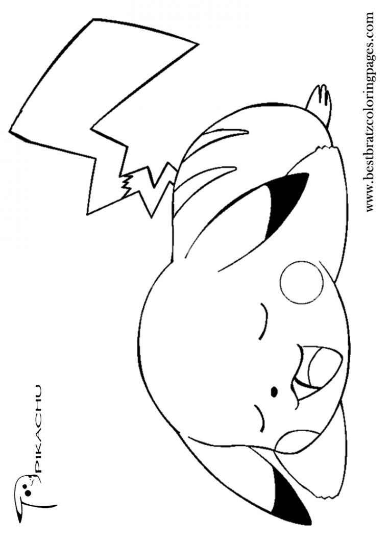 Free Printable Pikachu Coloring Pages For Kids | Pikachu avec Coloriage Pikachu
