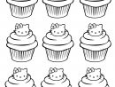Galerie De Coloriages Gratuits Coloriage-Cupcakes-Hello encequiconcerne Dessin À Imprimer Hello Kitty