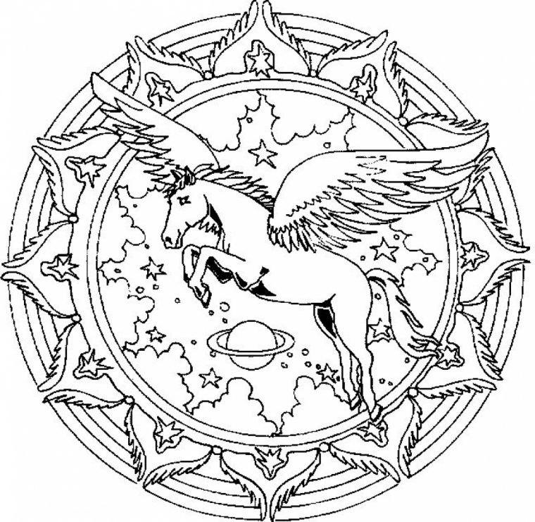 Get This Free Printable Unicorn Coloring Pages For Adults concernant Licorne Coloriage