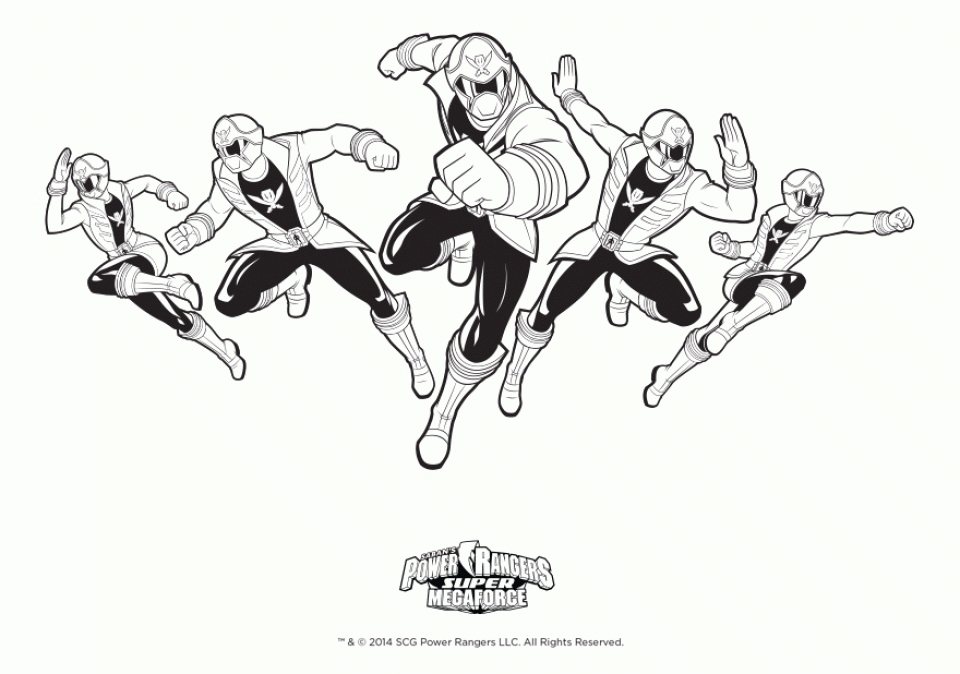 Get This Power Rangers Megaforce Coloring Pages 21904 avec Coloriage Power Rangers Ninja Steel A Imprimer