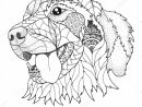 Golden Retriever Hond In Zentangle En Stipple Stijl avec Coloriage Labrador A Imprimer