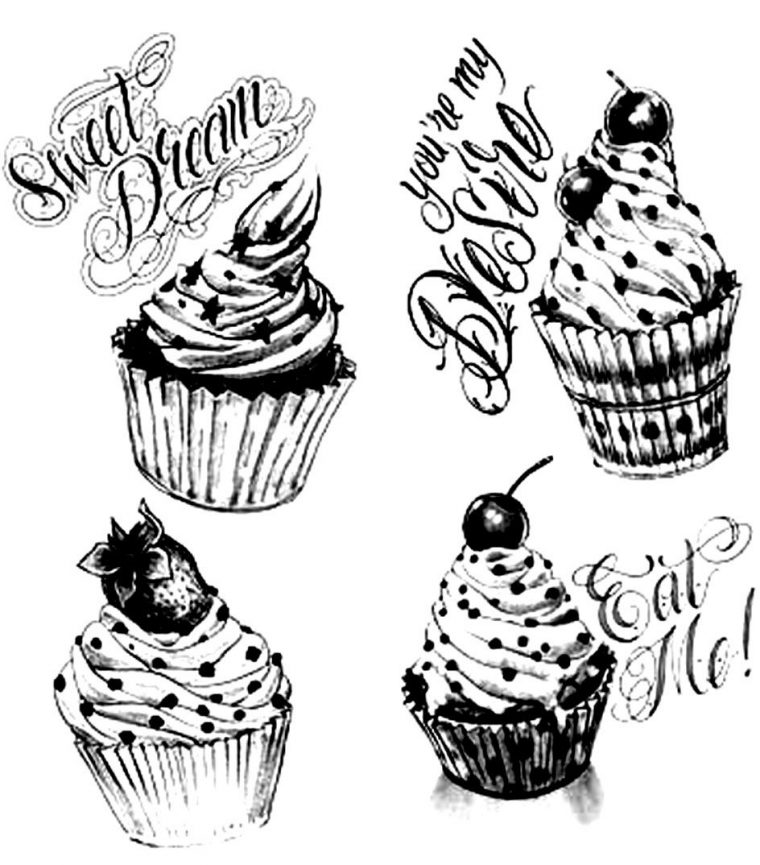 Gourmet Cupcakes – Cupcakes And Cakes Coloring Pages For avec Coloriage De Cupcake