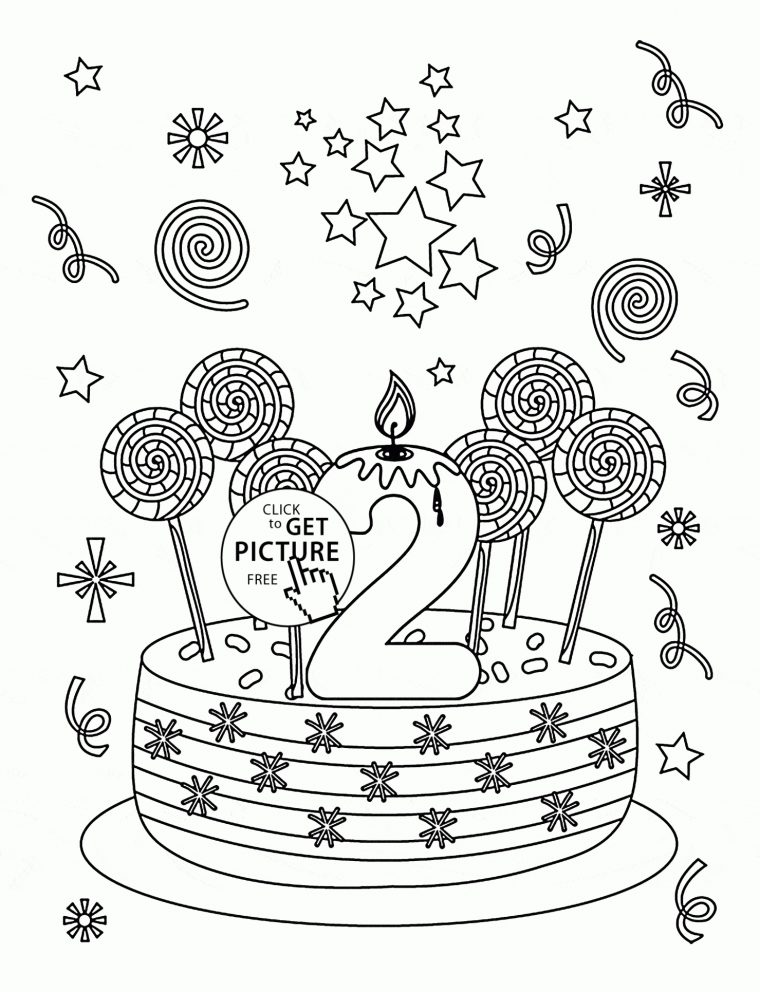 Happy 2Nd Birthday Coloring Page For Kids, Holiday Coloring Pages Printables Free – Wuppsy à Happy Color Coloriage