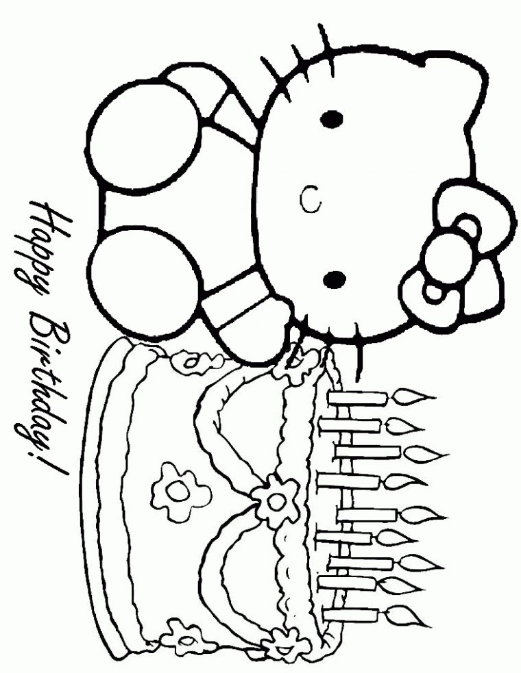 Happy Birthday Coloring Pages | Clipart Panda – Free Clipart Images à Happy Color Coloriage