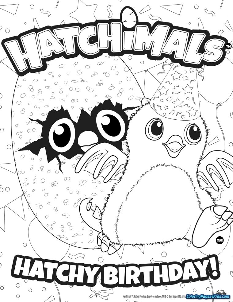 Hatchimals Coloring Pages – Coloring Pages For Kids à Coloriage Happy Color