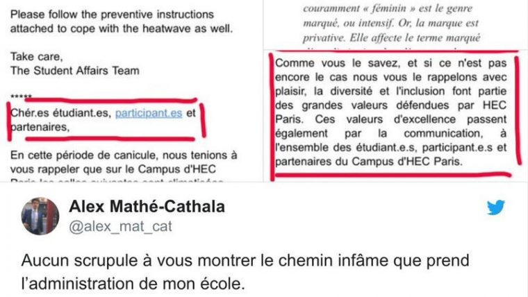 Hec: L’utilisation De L’écriture Inclusive Dans Les Mails serapportantà ?Criture Inclusive