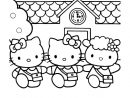 Hello Kitty 7 - Coloriages Hello Kitty - Coloriages destiné Dessin A Imprimer Hello Kitty