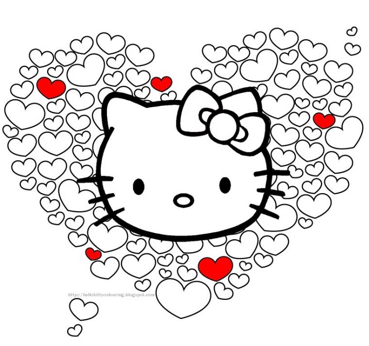 Hello Kitty Coloring Pages destiné Dessin À Imprimer Hello Kitty