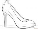 How To Draw A High Heel Shoe | Step By Step Drawing dedans Dessin De Chaussure A Talon
