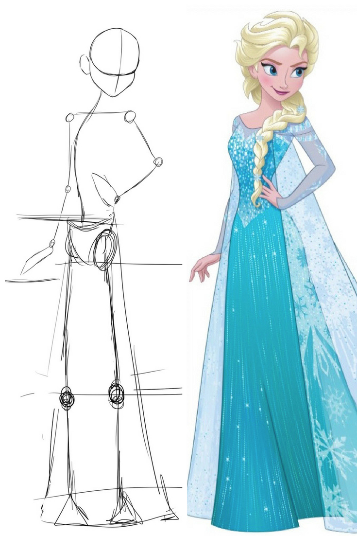 Idées Tendances Reproduire Dessin Princesse Disney Facile tout Comment Dessiner Une Princesse