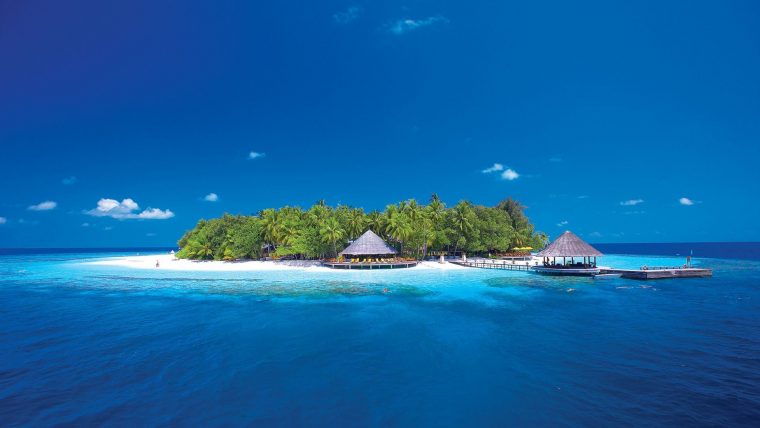 Île Paradisiaque – Fond D'Écran Hd à Dessin D Ile Paradisiaque