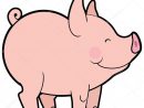 Illustration Vectorielle D'Une Bande Dessinée Porcine intérieur Dessin Petit Cochon