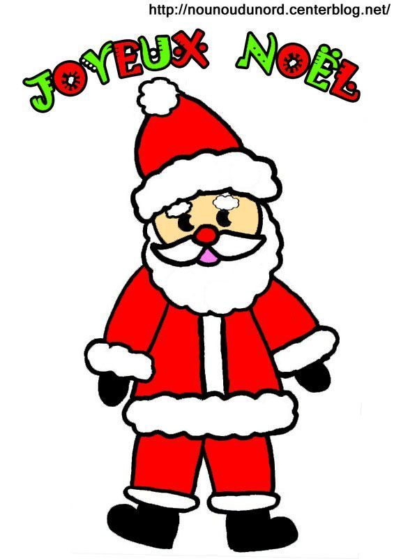 Image Noel encequiconcerne Image De Pere Noel Gratuite A Imprimer
