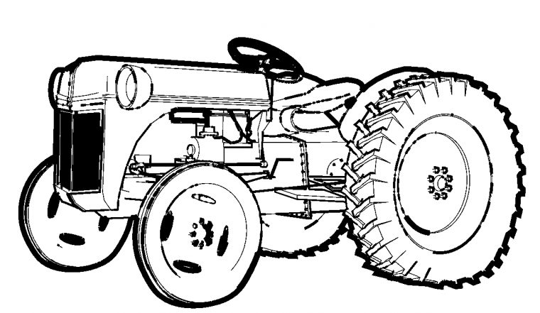 Images For > Blender Coloring Page | Tractor Coloring avec Tracteur A Colorier