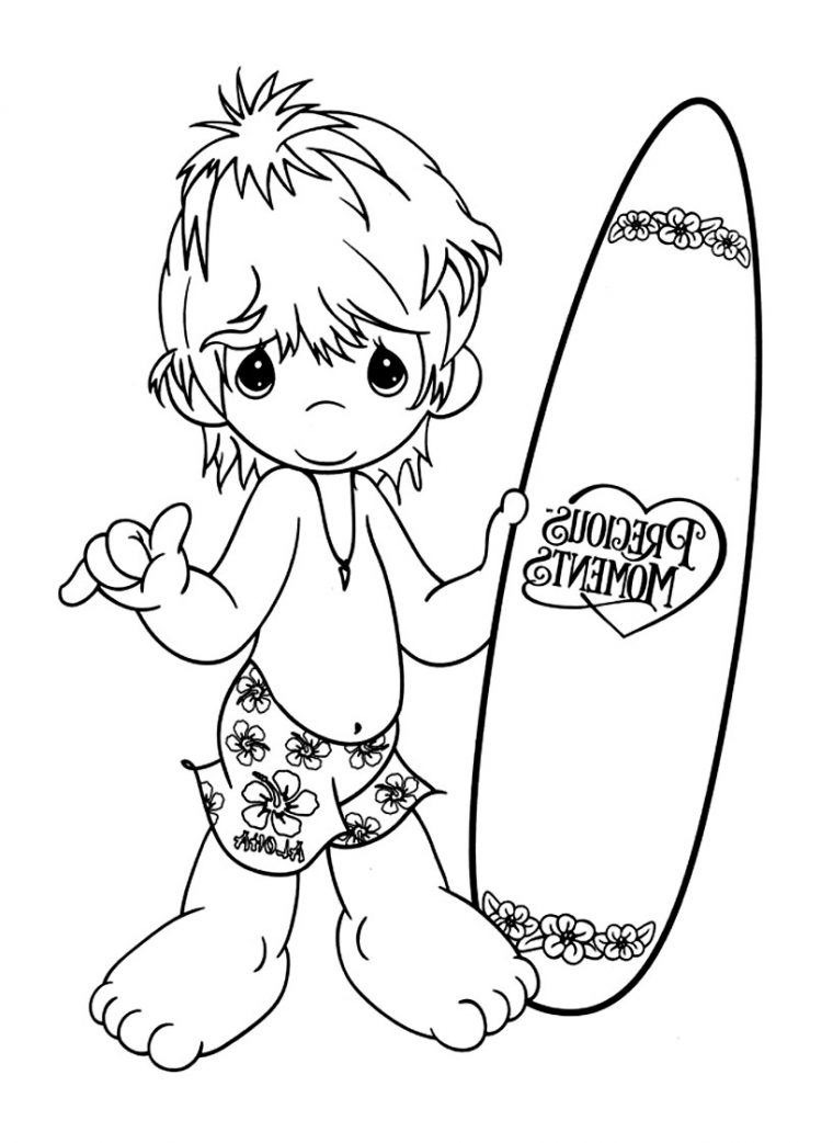Inspiration Coloriage Surf A Imprimer | Imprimer Et pour Dessin Surfeur