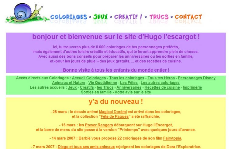 Internet Pour Les Enfants: Hugo L'Escargot – À Partir De 3 Ans encequiconcerne Jeux De Hugo L Escargot