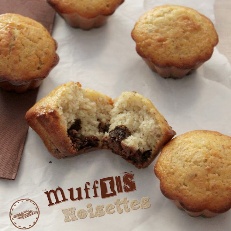 J'Ai Tout Mangé Le Chocolat: Muffin Noisettes Coeur Nutella intérieur Muffin Noisette Nutella