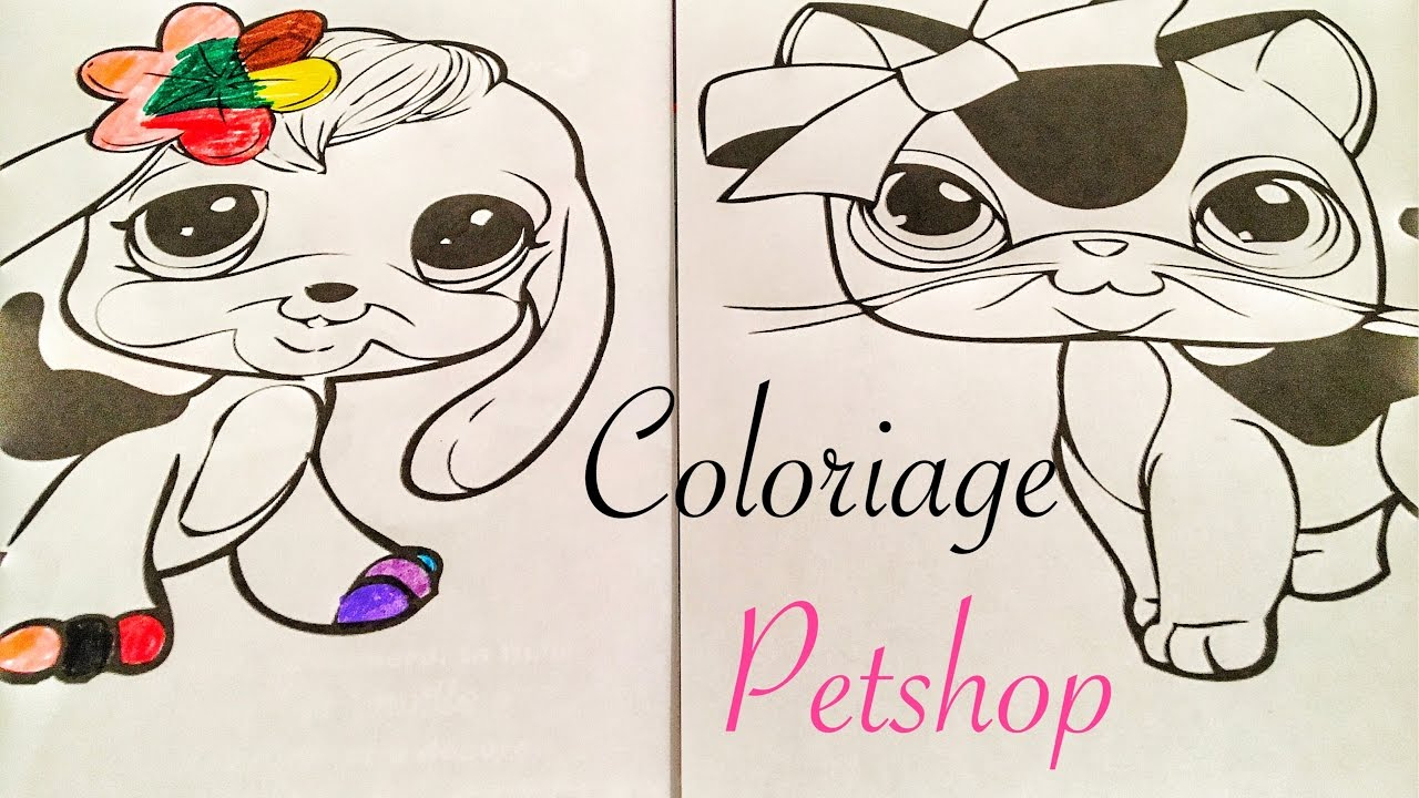 Je Fais Un Coloriage Petshop 🌈 Lps Colors - à Imprimer Coloriage