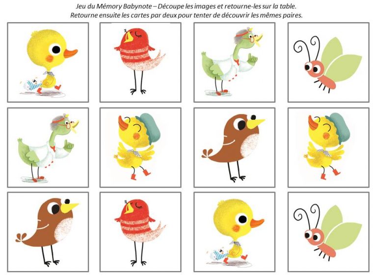 Jeu De Mémory À Fabriquer | Baby Note pour Jeux De Mémory À Imprimer
