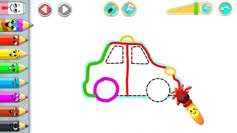 Jeux De Voiture Dessin : Apprendre A Dessiner Pour Android dedans Jeux Coloriage Android