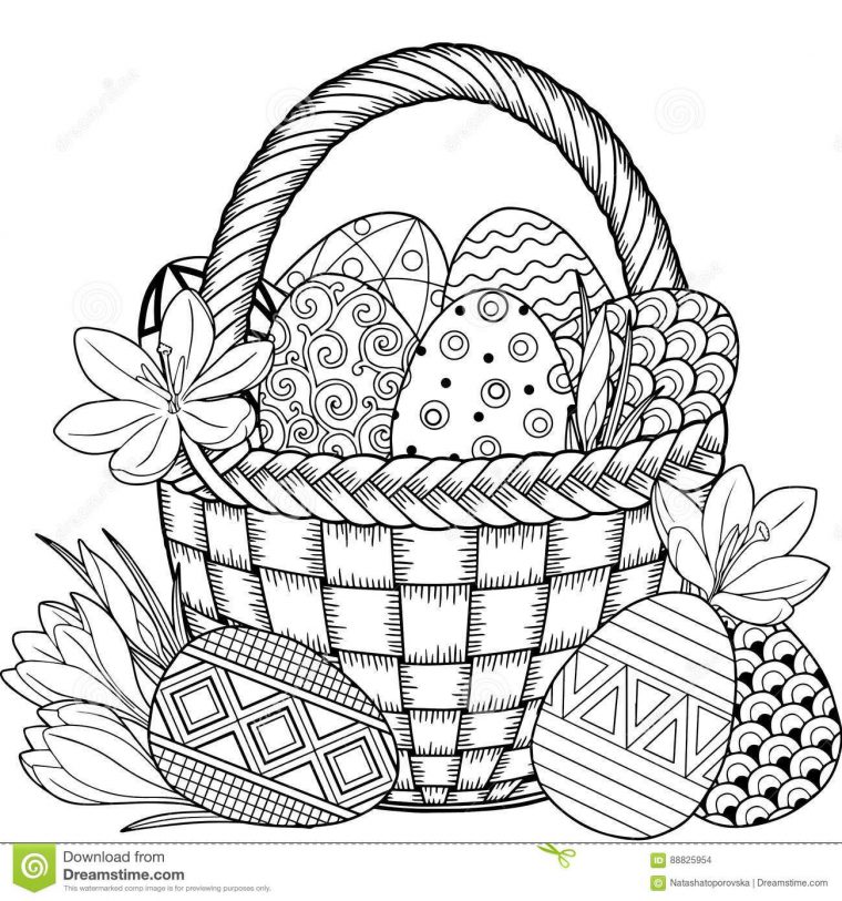 Joyeuses-Pâques-Oeufs-De-Pâques-Noirs-Et-Blancs-De tout Coloriage À Imprimer Joyeuses Pâques
