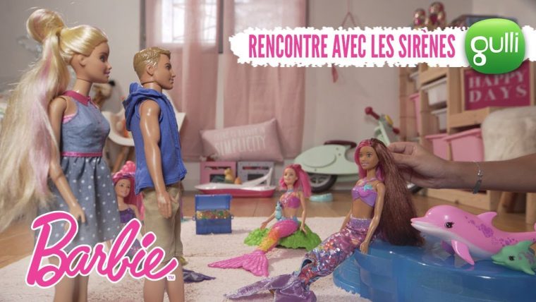 Ken Et Barbie Rencontrent Les Sirènes ! Barbie Raconte Les destiné Barbie Sirene A La Plage Translation