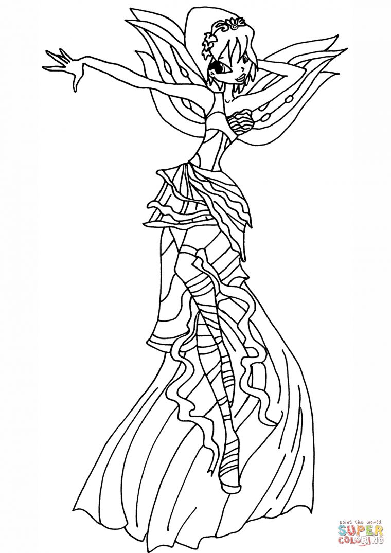 Kleurplaten Winx Club Harmonix Kleurplaten Winx Club concernant Coloriage De Winx Club