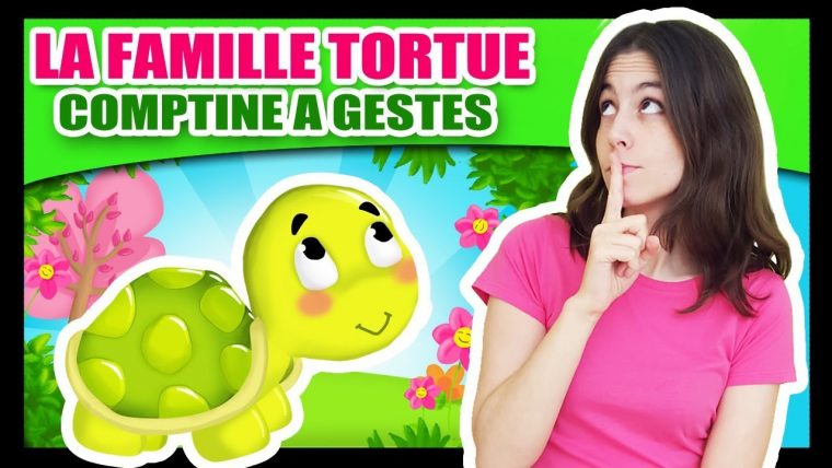 La Famille Tortue – Comptines À Gestes Pour Bébé intérieur Comtine Bebe