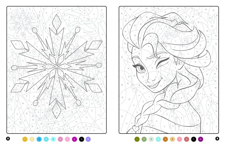 La Reine Des Neiges – Coloriages Magiques – Trompe-L'Oeil à Coloriage Mystere Disney A Imprimer