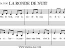 La Ronde De Nuit - Chansons Enfantines Françaises - France destiné Paroles Et Accords De Douce Nuit