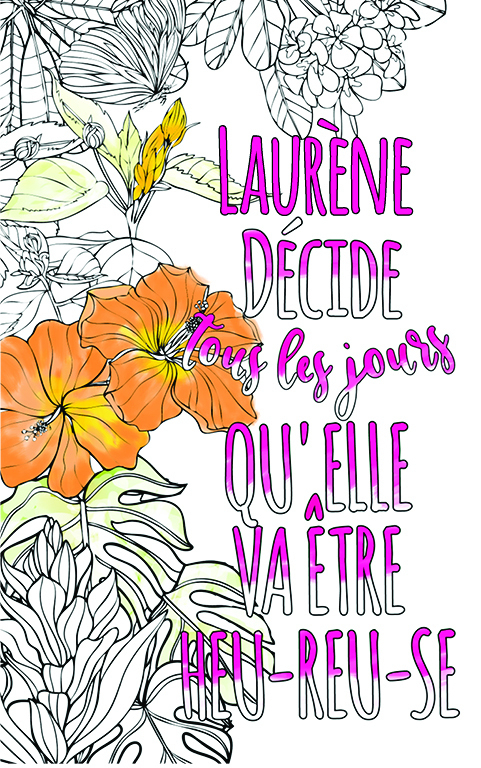 Laurène Est Formidable. Le Livre Personnalisé De Coloriage pour Livre Coloriage Personnalisé