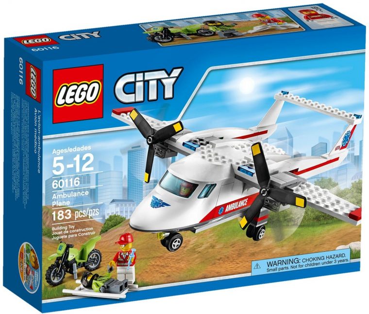 Lego City 60116 L'Avion De Secours | Lego City, Lego City dedans Lego Avion De Ligne