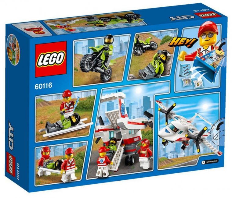 Lego City 60116 Pas Cher, L'Avion De Secours encequiconcerne Lego Avion De Ligne