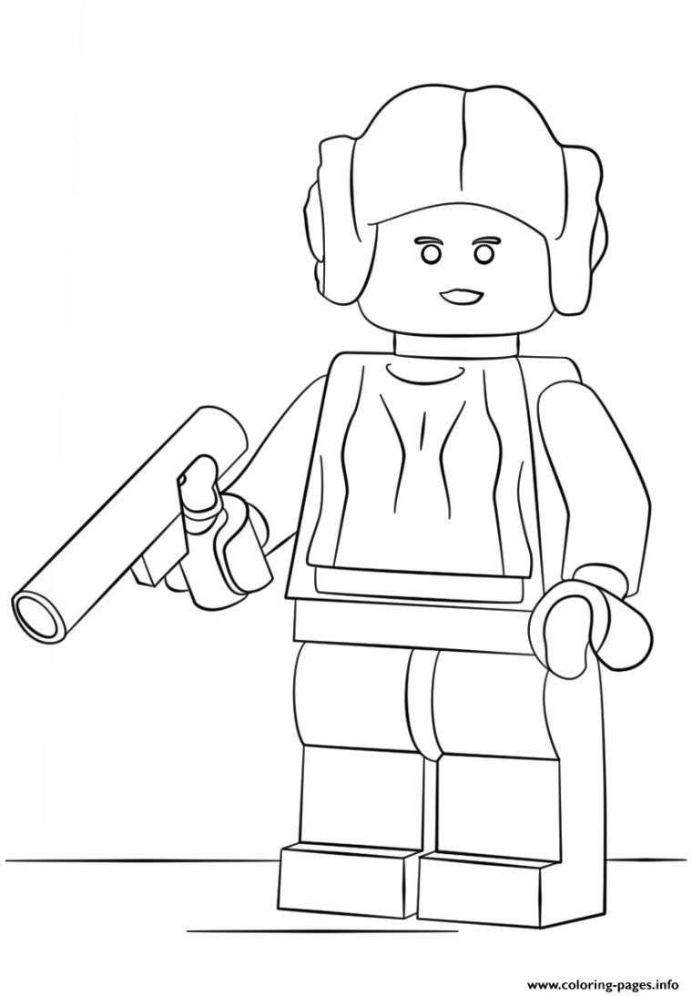 Lego Princess Leia Coloring Pages Printable à Coloriage Lego Star Wars
