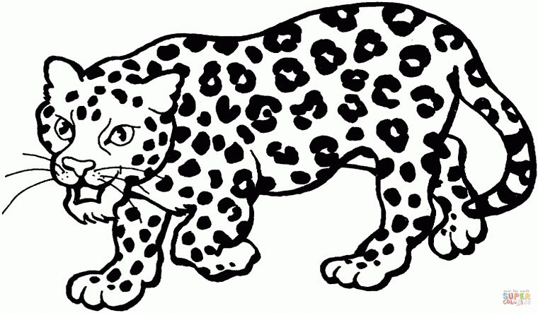 Leopard 3 Coloring Page | Free Printable Coloring Pages intérieur Coloriage Panthere