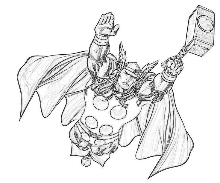 Les 25 Meilleures Idées De La Catégorie Coloriage Super pour Coloriage Thor A Imprimer Gratuit