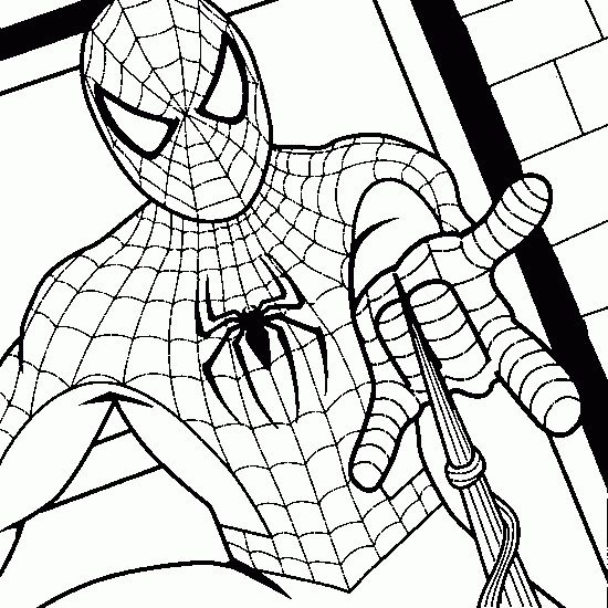 Les 31 Meilleures Images Du Tableau Coloriages Super-Héros destiné Dessin Spiderman À Imprimer Gratuit