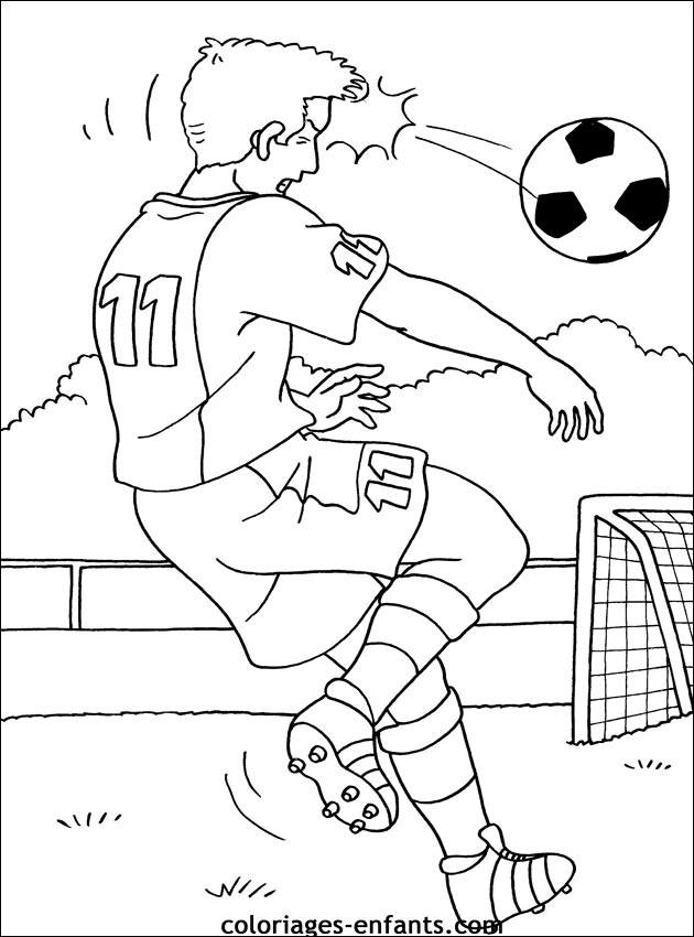 Les Coloriages De Football À Imprimer concernant Coloriage De Footballeur