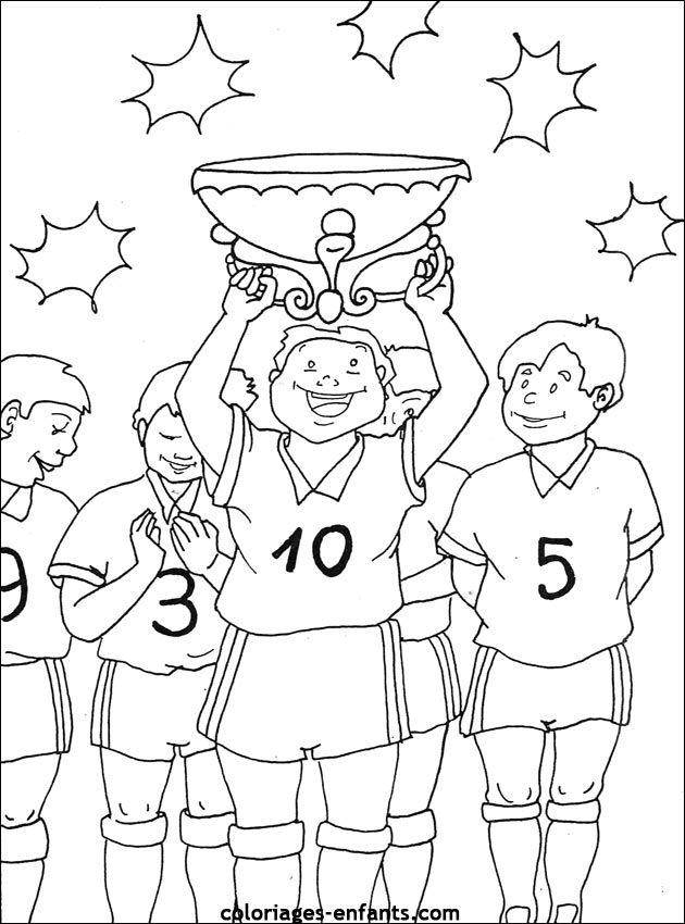 Les Coloriages D'Football À Imprimer Sur Coloriages avec Coloriage Equipe De Foot