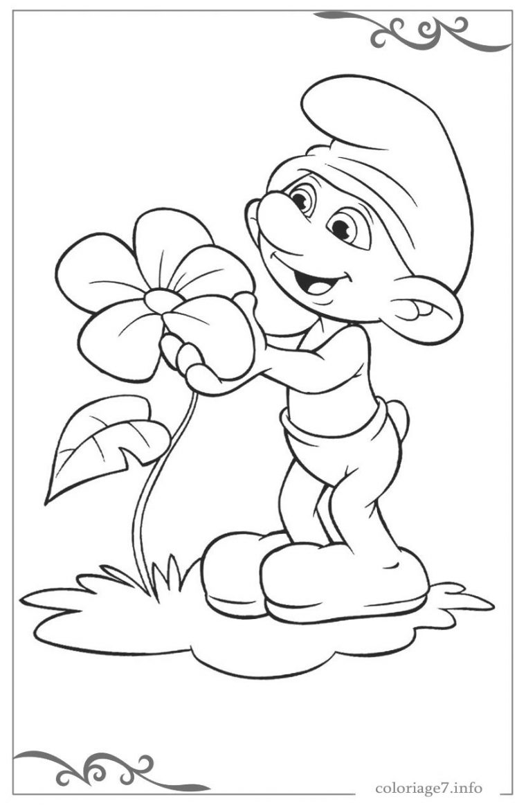 Les Schtroumpfs Coloriage Pour Filles En Ligne Gratuit serapportantà Coloriage Herisson A Imprimer Gratuit