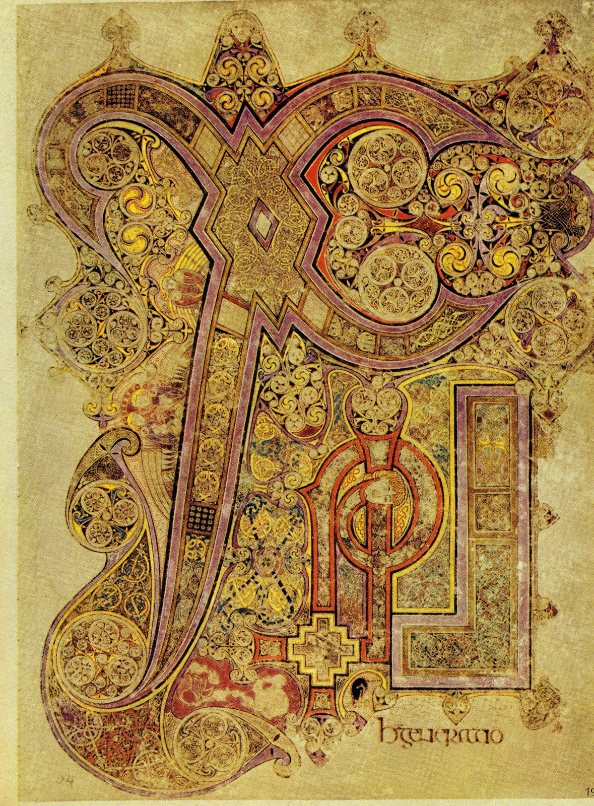 Lindisfarne Gospels | Patricia Lovett Mbe à Script In The Book Of Kells Book