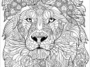Lion Complex Patterns - Lions Adult Coloring Pages à Coloriage Pour Adulte