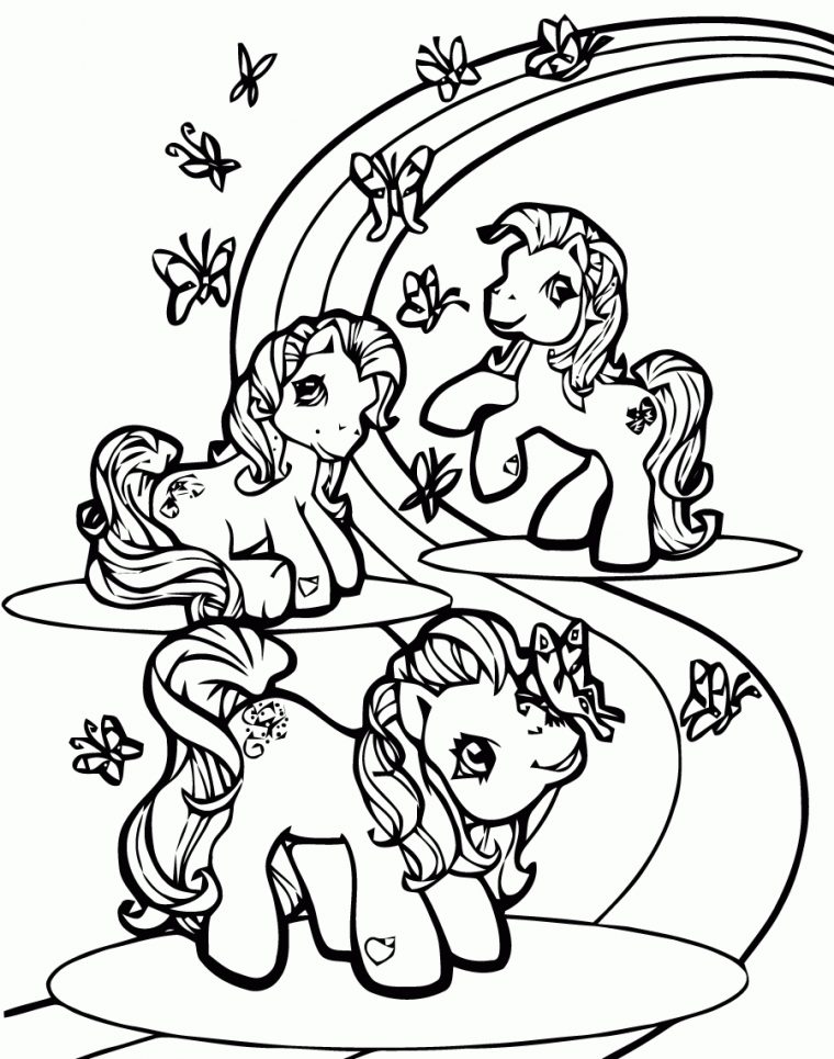 Little Poney For Children – Little Poney Kids Coloring Pages à My Little Pony A Imprimer